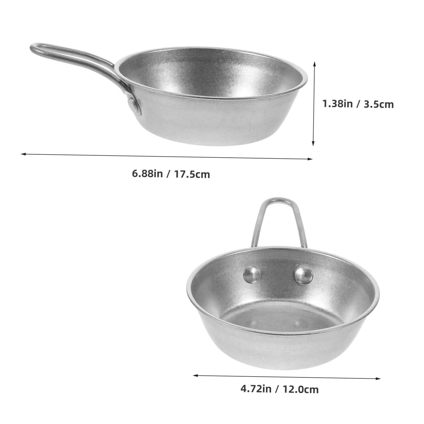 HANABASS 12cm Stainless Steel Camping Bowl with Lid Retro Korean Style Outdoor Picnic Bowl Multi-Functional Camping Cookware