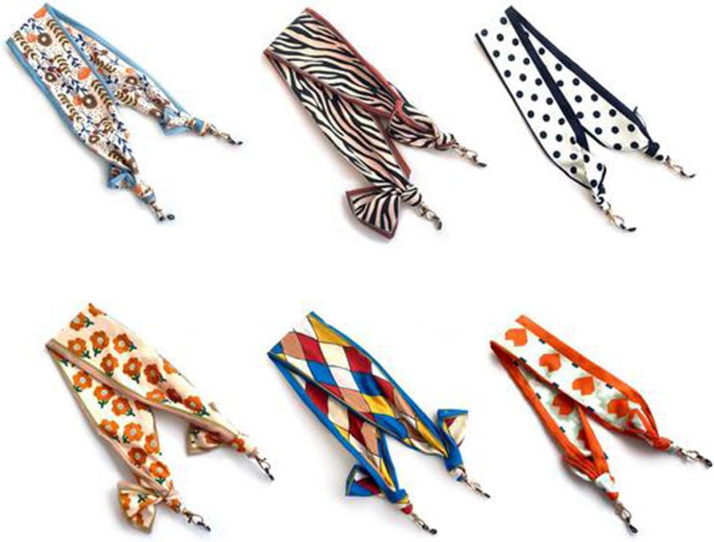 6 Pieces Eyewear Chain Ladies Silk...