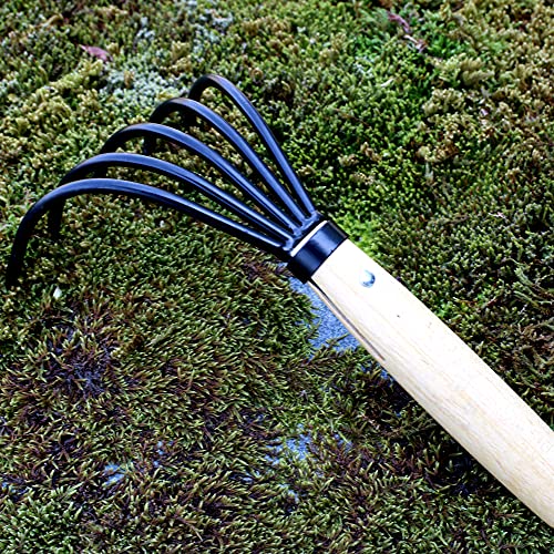 KAKURI-Hand-Cultivator-Garden-Tool-10-Handheld-Rake-for-Weeding-Digging-Cultivating-Hand-Forged-Japanese-Steel-Made-in-Japan