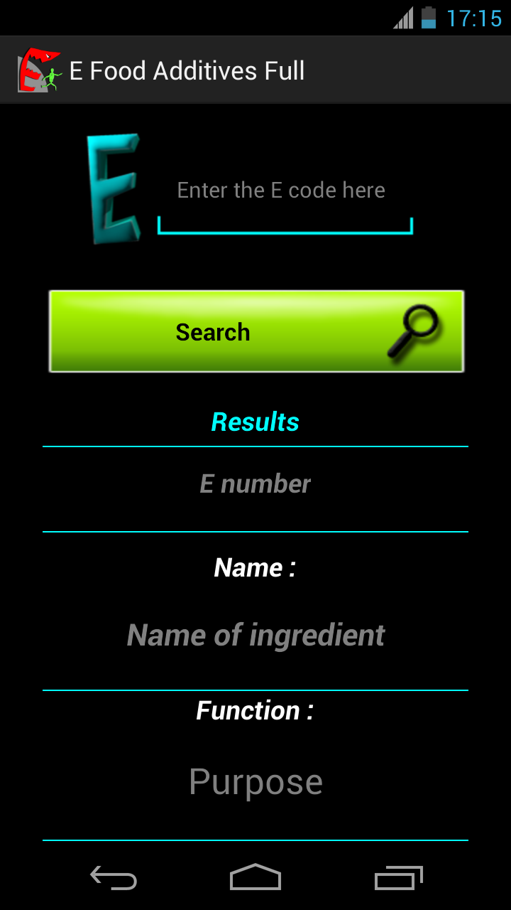 E Food Additives Full - App on Amazon Appstore