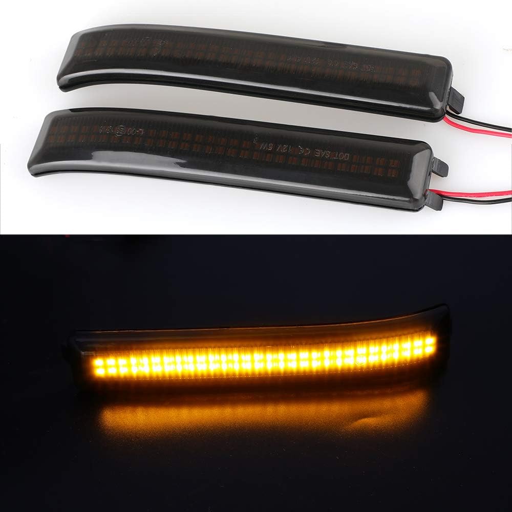 2 Pieces LED Side Wing Dynamic Turn Signal Light Flowing Rearview Mirror Indicator Blinker Light For Ford F150 Raptor 2010-2014