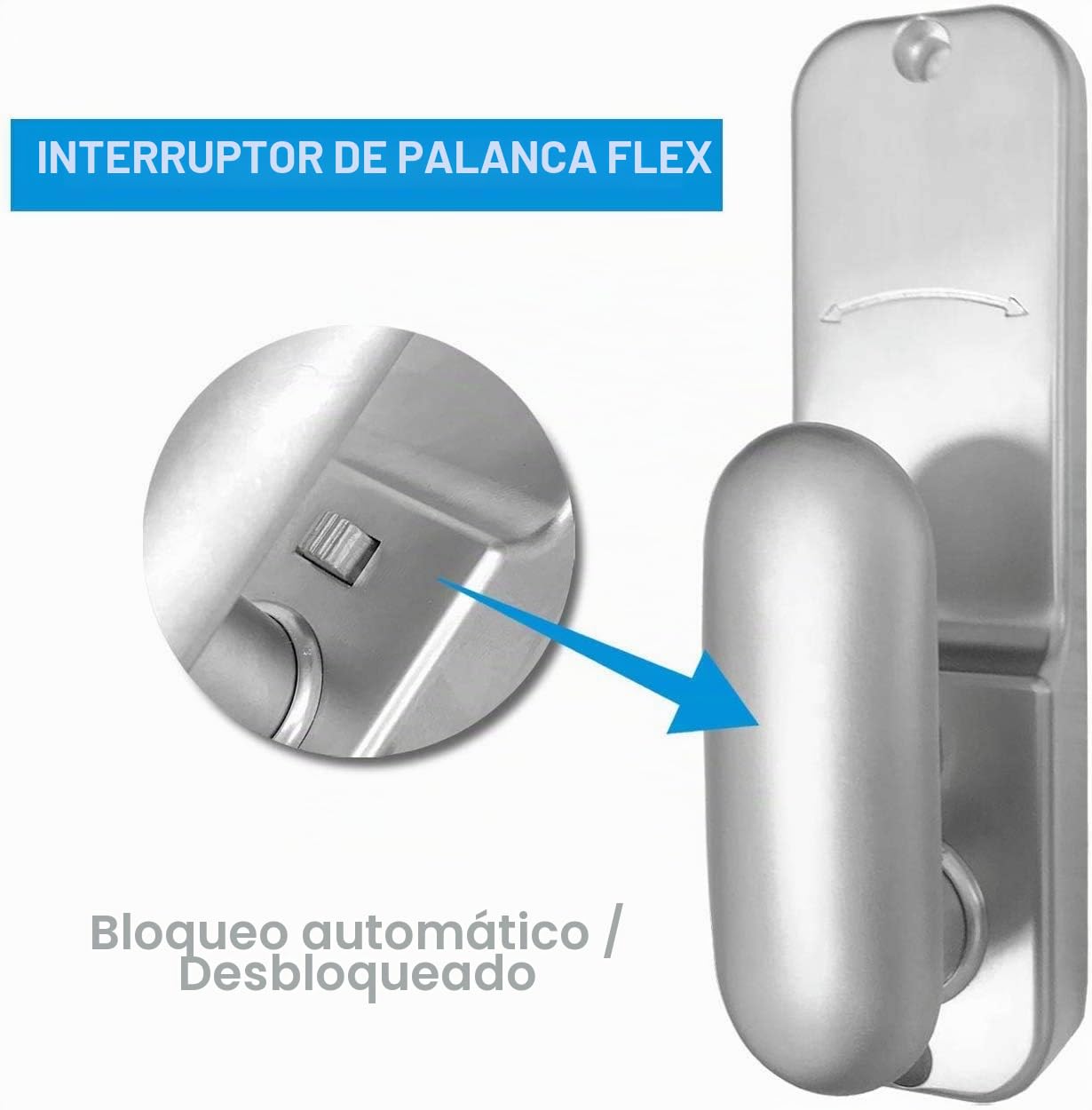 Cerradura Digital Puerta Proceso de Fundición a Presión de Galvanoplastia de Tres Capas Anticorrosión y Antioxidante No Temen a la Lluvia