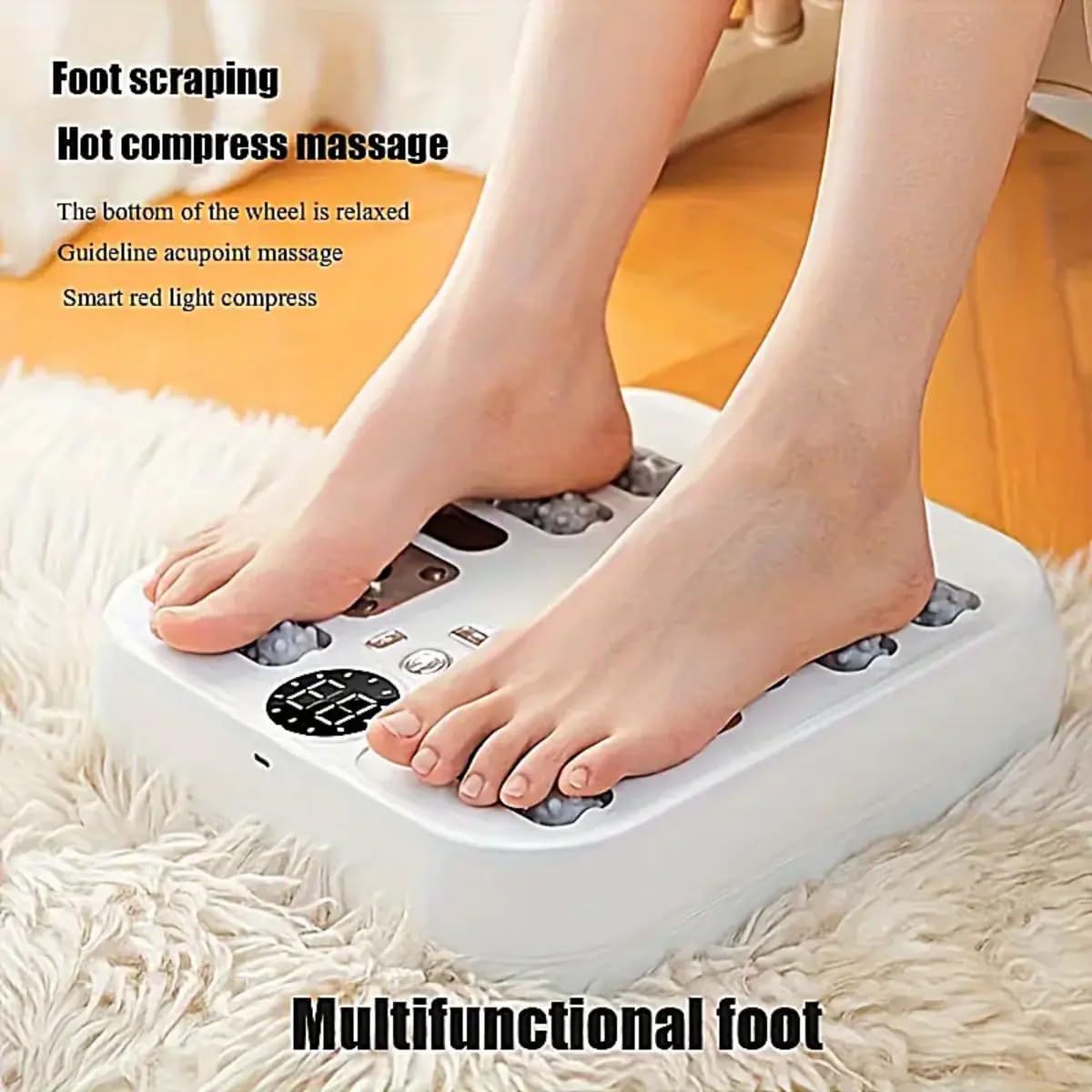 FLOITTUY 2 IN 1 Foot Warmer and Massager | Electric Foot Massagers | Wellness & Relaxation |Calf & Leg Massager | Vibration & Roller Kneading Massagers | Mini Acupressure Massage Points & Temperature Control | Leg Foot Pain Relief for Men Women FLOITTUY 2 IN 1 Foot Warmer and Massager | Electric Foot Massagers | Wellness & Relaxation |Calf & Leg Massager | Vibration & Roller Kneading Massagers | Mini Acupressure Massage Points & Temperature Control | Leg Foot Pain Relief for Men Women