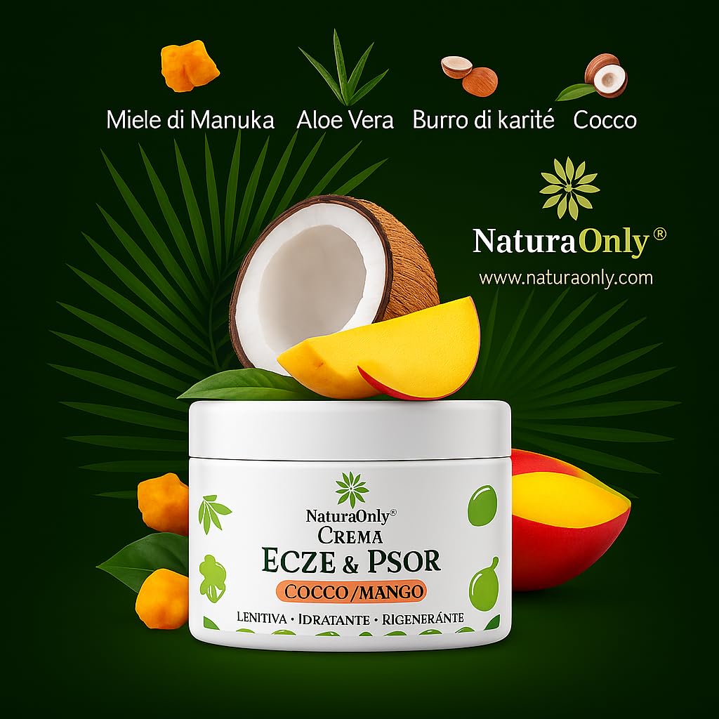 Set Creme Ecze & Psor con 2 fragancias – 3 cremas naturales e intensivas con miel de Manuka, Aloe Vera, manteca de karité, aceite de coco. Tratamiento para piel seca, picazón, enrojecida y escamosa.