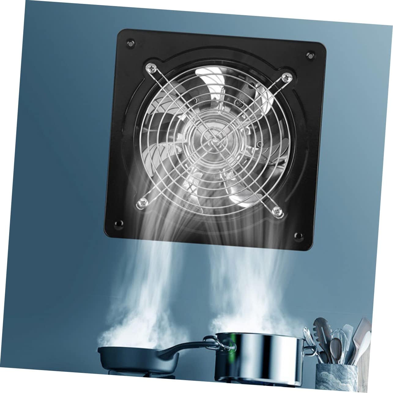 Powerful Low Noise Kitchen Exhaust Fan Wall Mounted Ventilation Fan for Bathrooms Toilets Garages and Offices Durable Design Efficient Airflow Compatibility