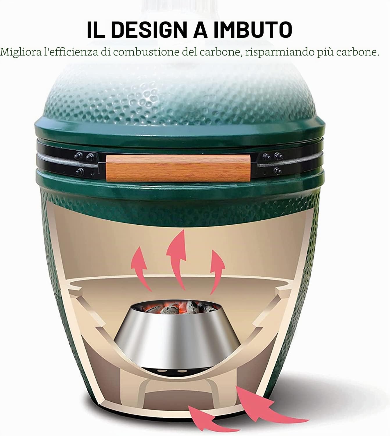 onlyfire Cestello in Acciaio Inox per Carbone per Grigliare Direttamente e Indirettamente nel Barbecue a Sfera per La Griglia del Bollitore Weber e La Griglia a Carbone e Altre Griglia in Ceramica
