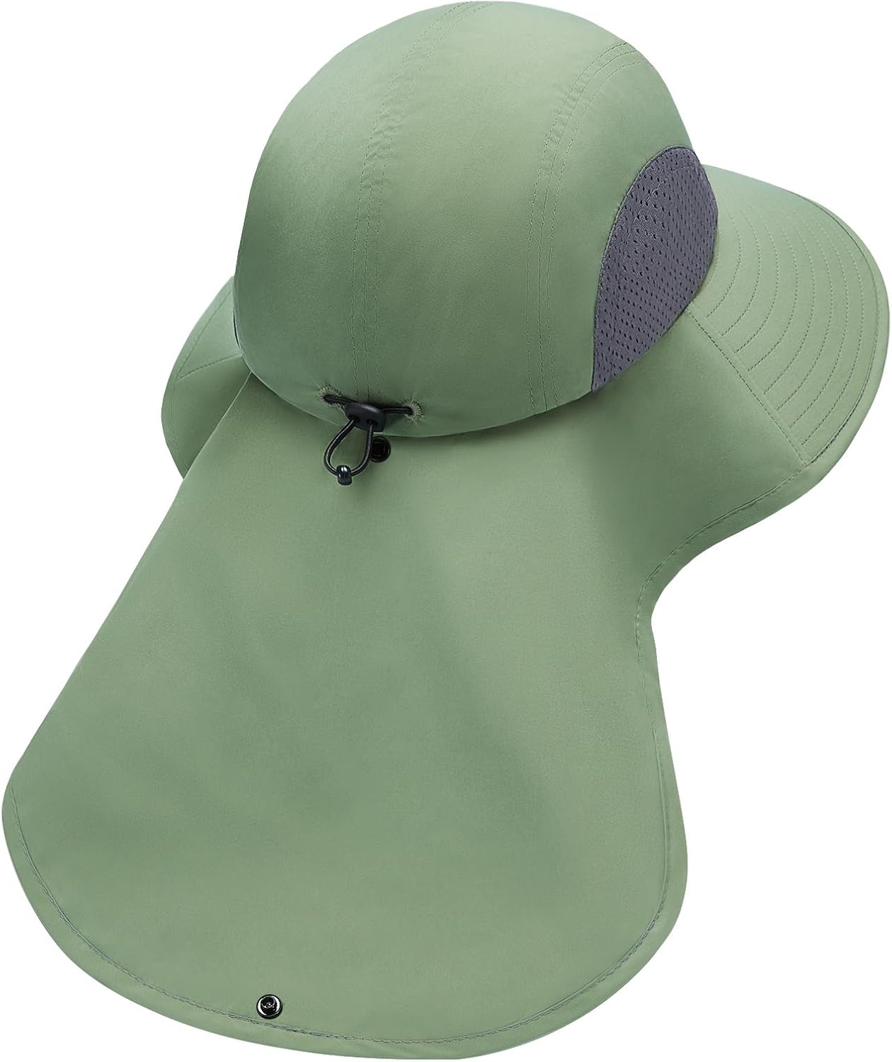 UPF 50+ Foldable Sun Hats Wide Brim with Large Neck Flap for Men Women UV Protection Gardening Fishing Beach Hat - Image 2