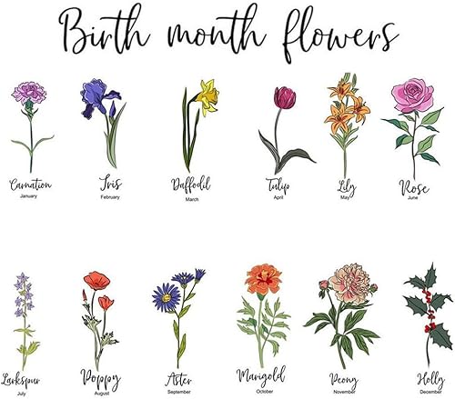 Miniatura 4 de IZI POD Maceta de jardín personalizada para la abuela, maceta de jardín personalizada para mamá, maceta personalizada para el mes de nacimiento,