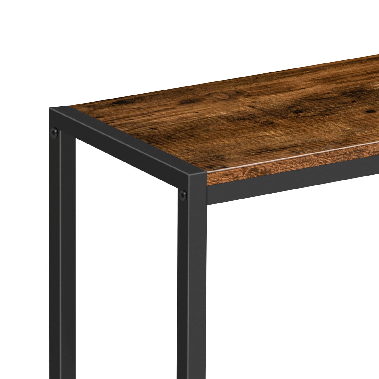 HOOBRO Banc, Bancs de Salle à Manger, 120 cm Siège pour Cuisine, Siège de Petit-déjeuner de Style Industriel, Métallique Robuste, Facile à Assembler, pour Cuisine, Salon, Chambre EBF12CD01
