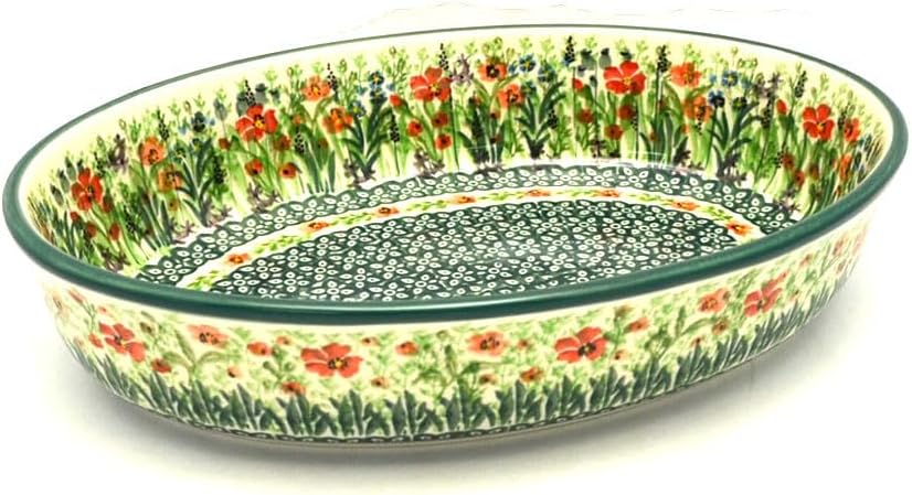 Polish Pottery Baker - Oval - Medium - Unikat Signature U4335