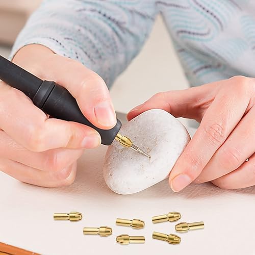 Miniatura 6 de Worldiry - Kit de herramientas Dremel de 10 piezas, repuesto 4486 Juego de pinzas de taladro para Dremel, latón de cambio rápido taladro giratorio