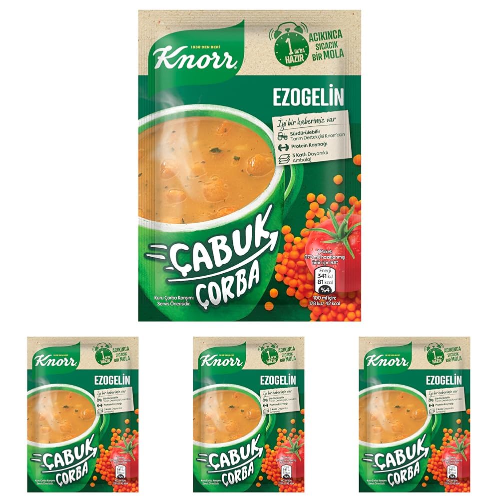 Knorr Çabuk Çorba Ezogelin 22 g 4lü paket