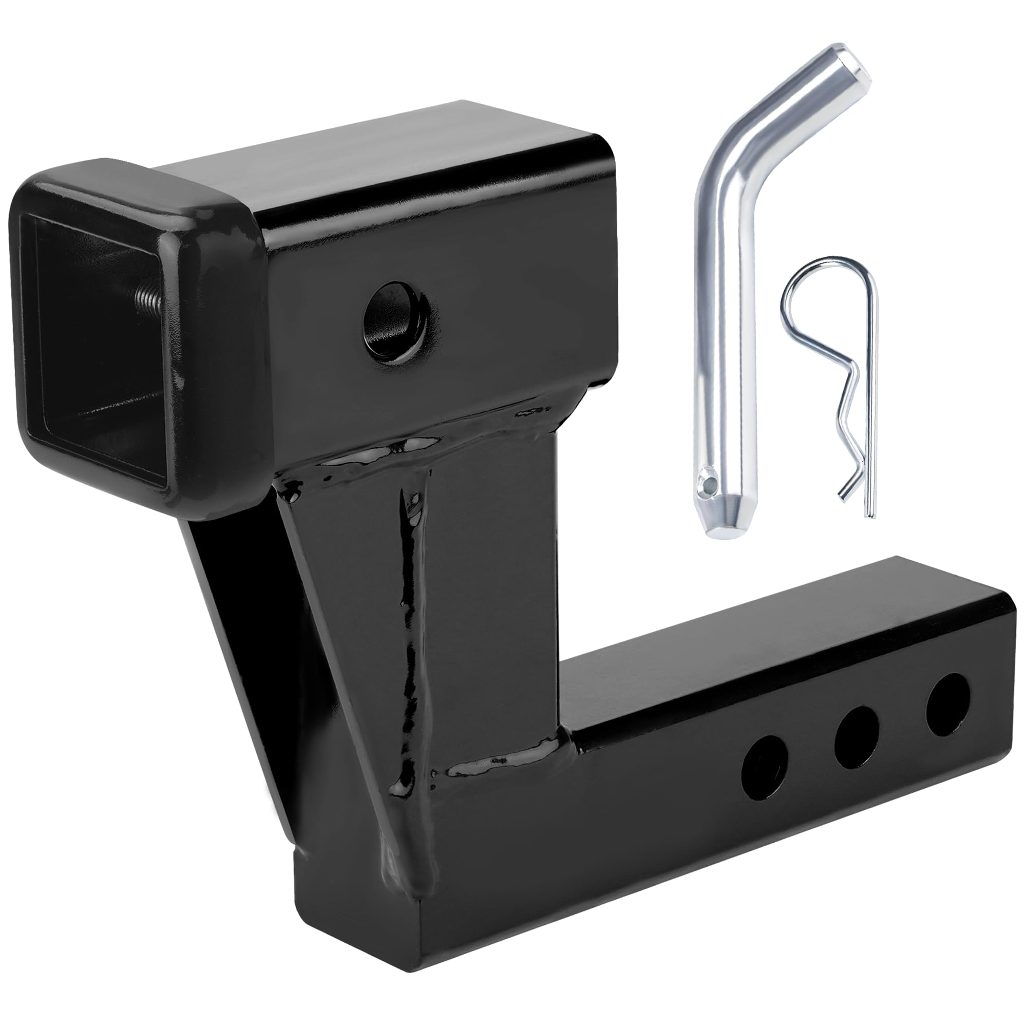 50650 Trailer Hitch Riser with 6" Drop/Rise Adjustment Trailer Hitch Adapter with 5/8" Hitch Pin by puxyblue Compatible for Most 2" Hitch Receivers and Most Vehicles of Different Types 2 Year Warranty