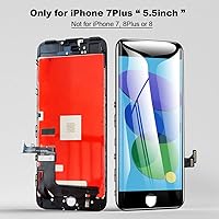 Vista 3 de EFAITHFIX Para iPhone 7 Plus Pantalla LCD Reemplazo Negro 5.5 Pulgadas Marco Asamblea LCD Pantalla LCD Digitalizador de Pantalla Táctil 3D con Kit