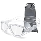 sliwo 180°Panoramic Swim Goggles Adult, Ultra-Comfort Liquid Silicone Anti-Fog/UV Pool & Outdoor Women Men Youth