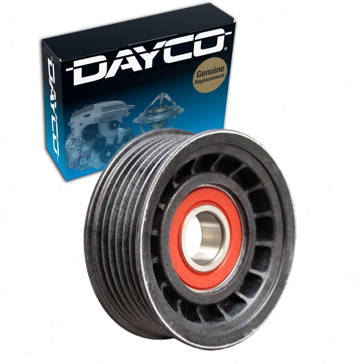 Dayco Left Drive Belt Idler Pulley compatible with Ford Escape 2.5L L4 2009-2012