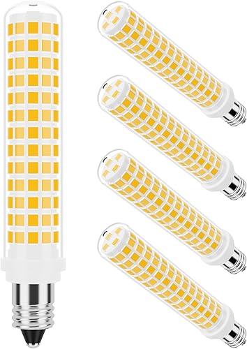 Miniatura 1 de DUMILOO Bombilla LED E11 regulable, equivalente a halógeno de 75 W, base de candelabro T4, 8 W, 800 lúmenes, 3000 K, blanco cálido, JDE11 120 V 75 W