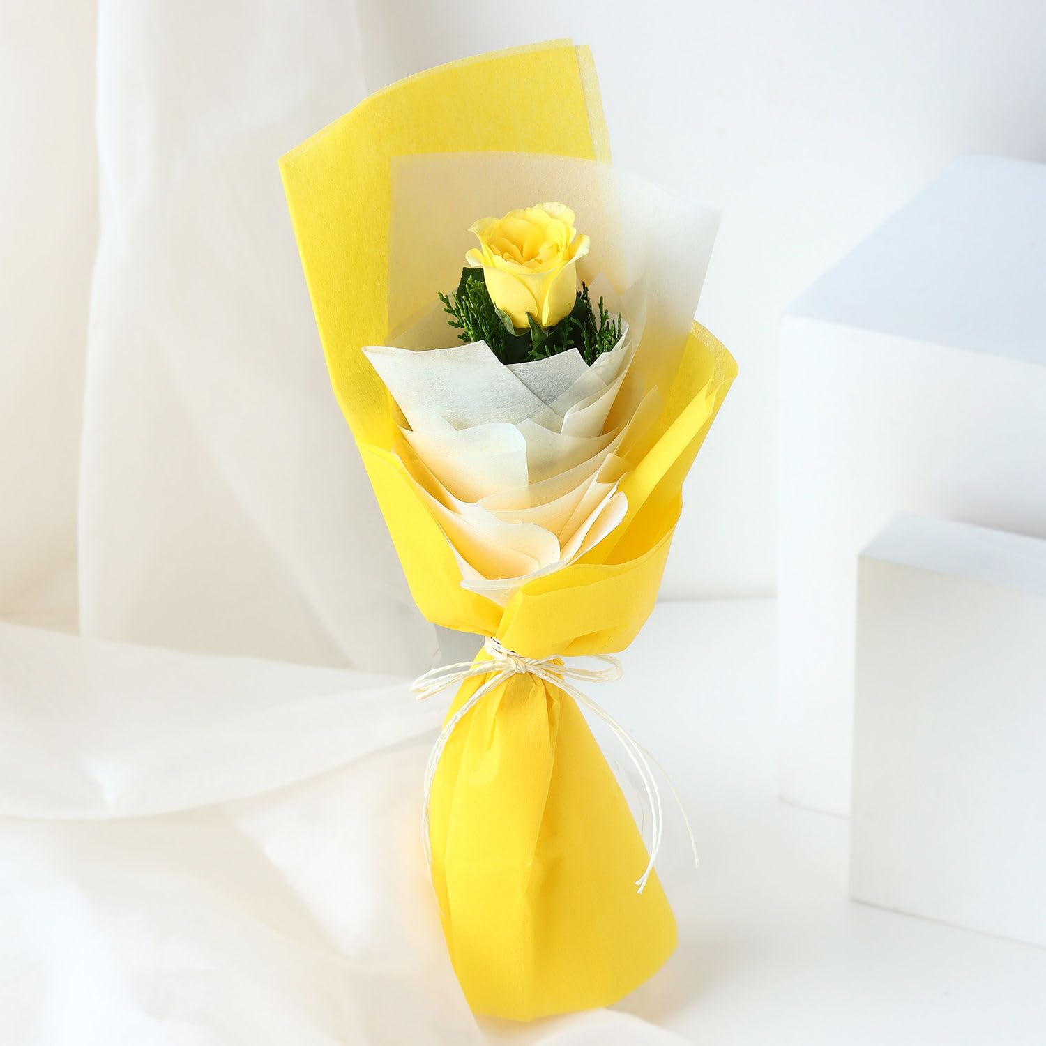 FNP Live Flower Bouquet of 1 Roses In Premium Packing For Birthday Gift, Anniversary Gift, Wedding Gift, Congratulations Gift & Gift For Special Occasions (Same Day Delivery)-image-38
