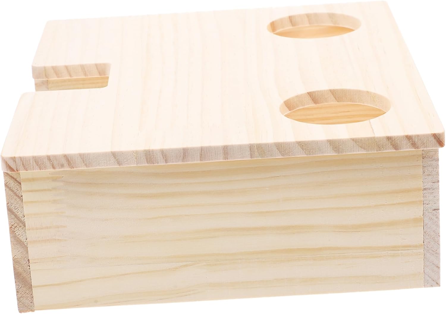 Hamster Wooden Nest Window Comfortable Hideout for Pets Hamster House and Play -Friendly Design