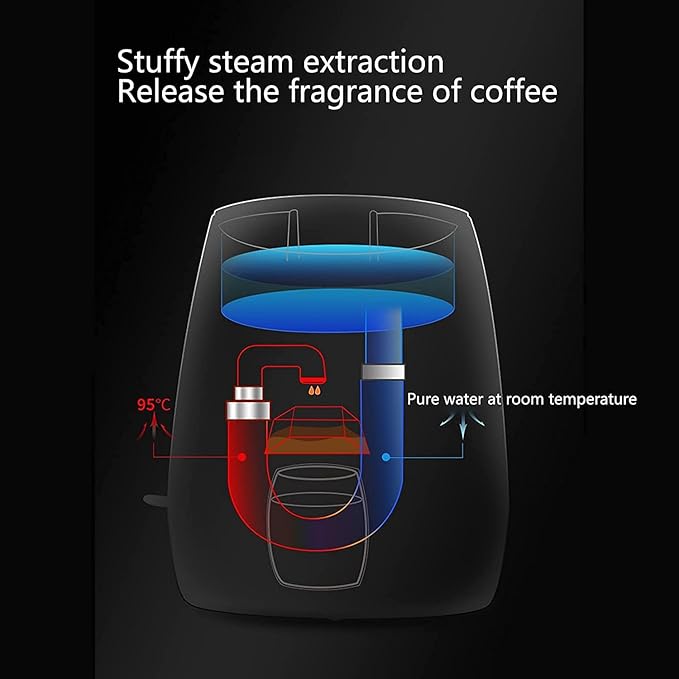 Cafetera Automática de Goteo Doble Taza, Capacidad 0.3L, Función Antigoteo miniatura 6