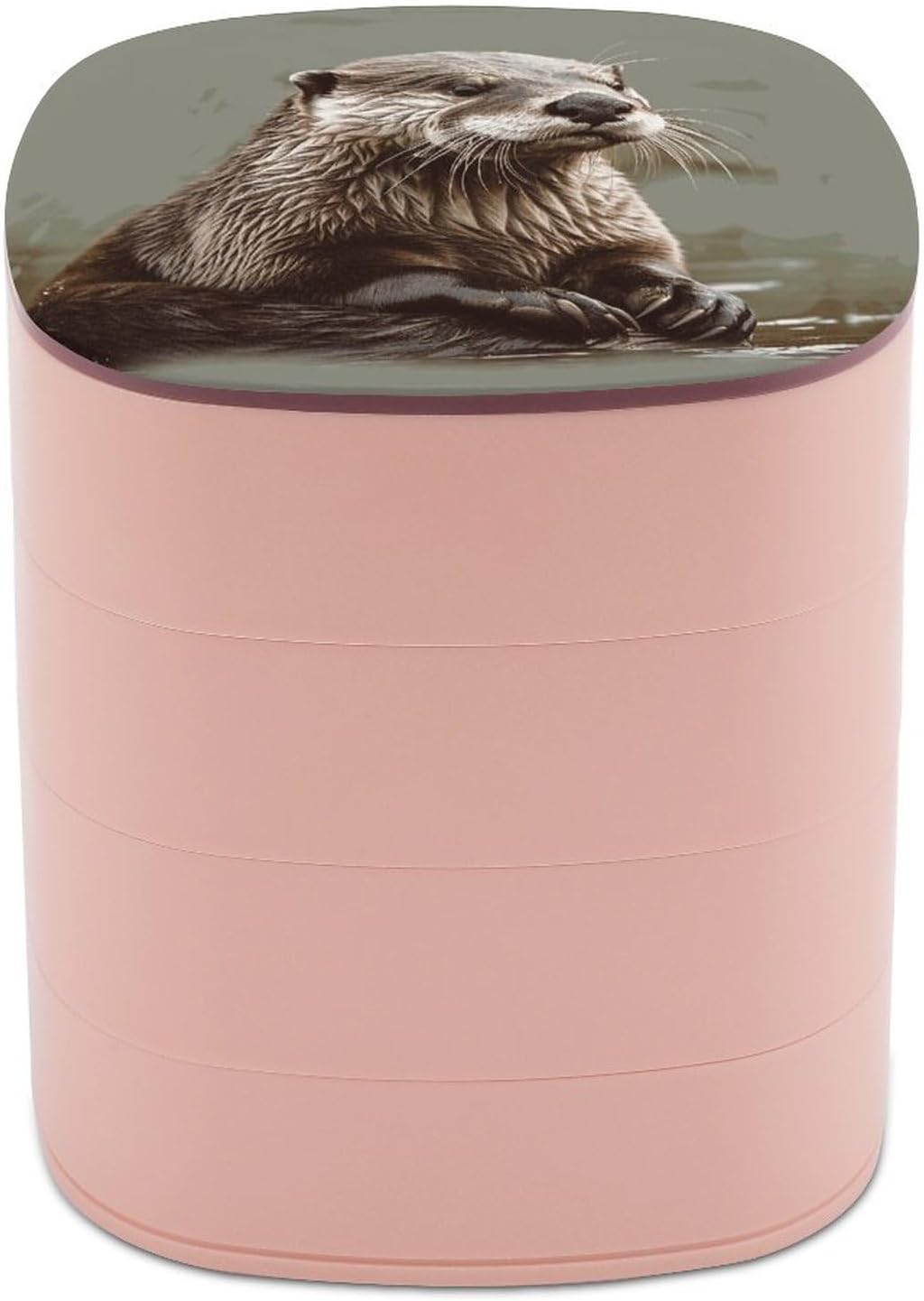 Otter Animal 4-Layers 360°Rotating Jewelry Box