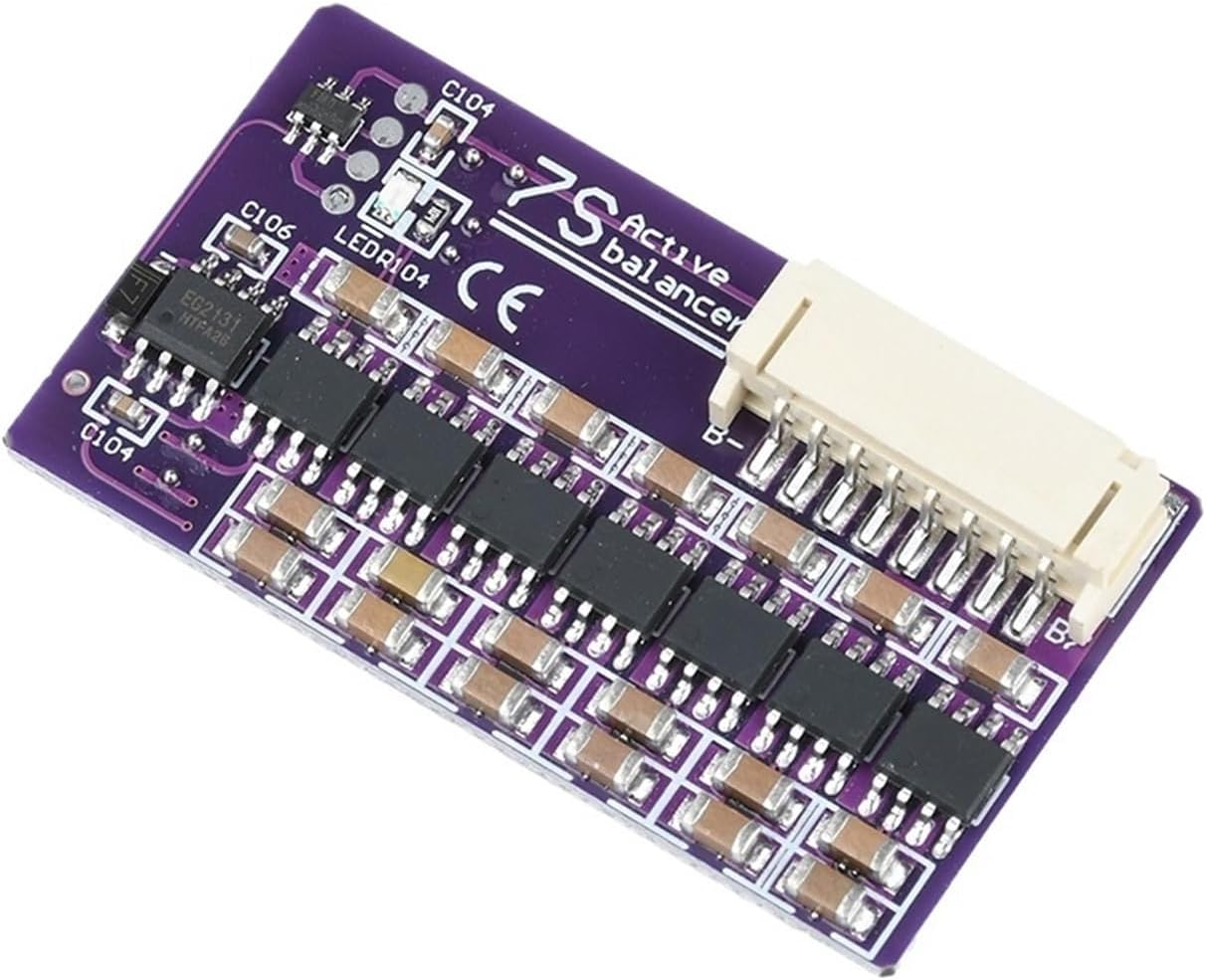 1.5A 3S 4S 5S 6S 7S Li-ion Lifepo4 LTO Lithium Battery Active Equalizer Balancer Board BMS Balance Module(7S 1.5A)