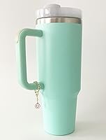 Vista 12 de Tovly 2PCS Stanley Cup Accessories Letter Charms Name ID Initial Letter Handle Personalized Charm For Stanley Tumbler