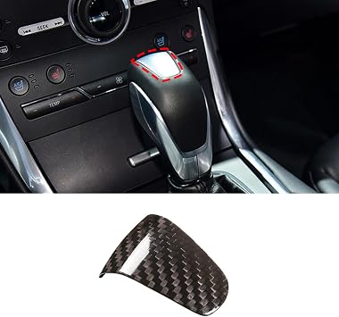 for Ford Edge 2015 2016 2017 Real Carbon Fiber Car Gear Shift Knob Head Decoration Gear Sticker Protective Trim Car Interior Accessories 1 PC