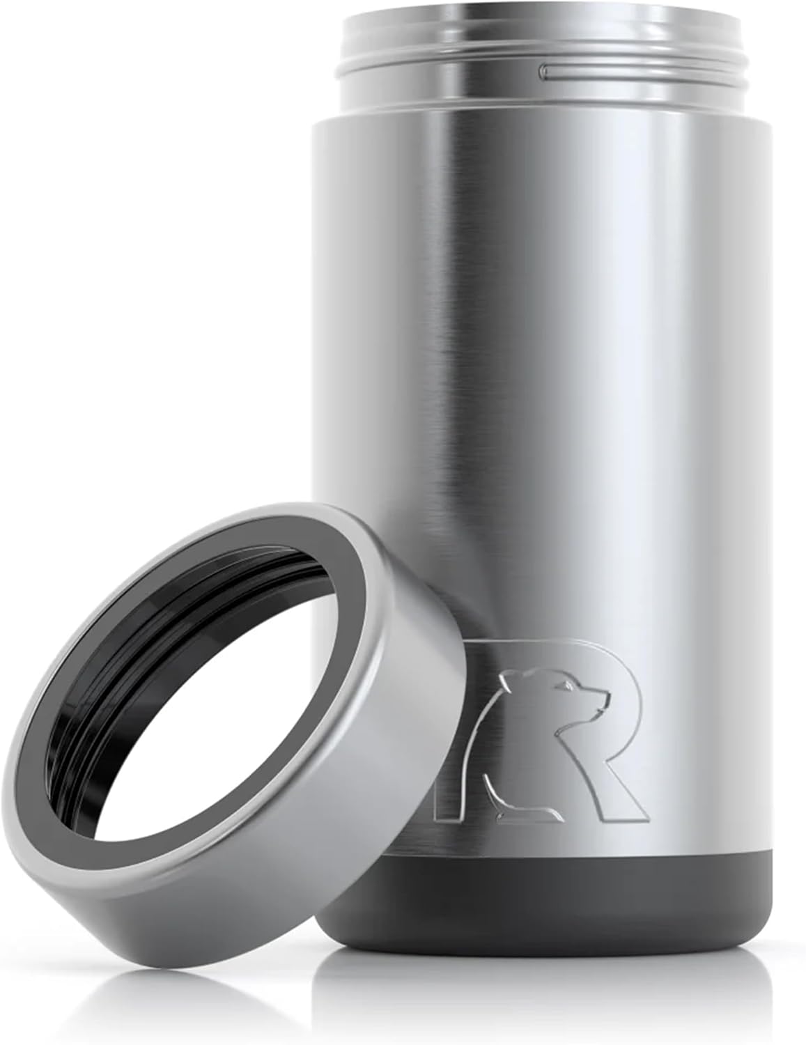 RTIC Can Cooler Insulated, Drink, Beverage, Bottle, Soda Can Cooler with Lid, Stainless Steel Metal, Double Wall Insulation Coozie for Cans, Sweat Proof, 16 oz - Amazon product rated Grade A