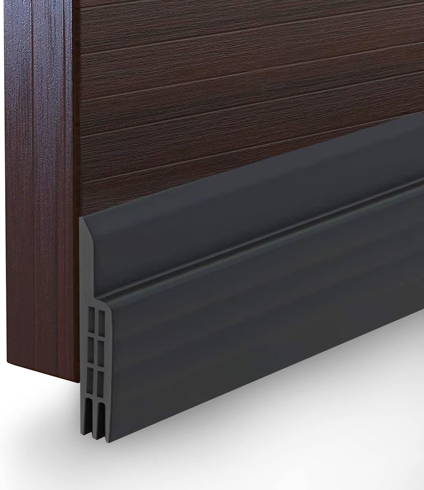 Suptikes Door Draft Stopper Under Door Seal for Exterior/Interior Doors, Door Sweep Strip Under Door Draft Blocker, Soundproof Door Bottom Weather Stripping, 2 Inch W x 39 Inch L, Black