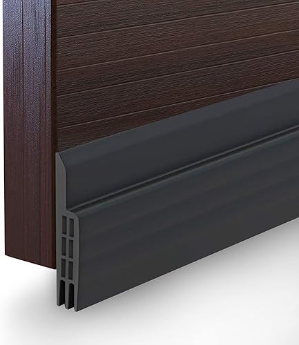 Suptikes Burlete Tope de Corrientes Bajo Puerta Sello para Puertas Exteriores/Interiores, Tira Barredora Bajo Puerta Bloqueador de Corrientes,