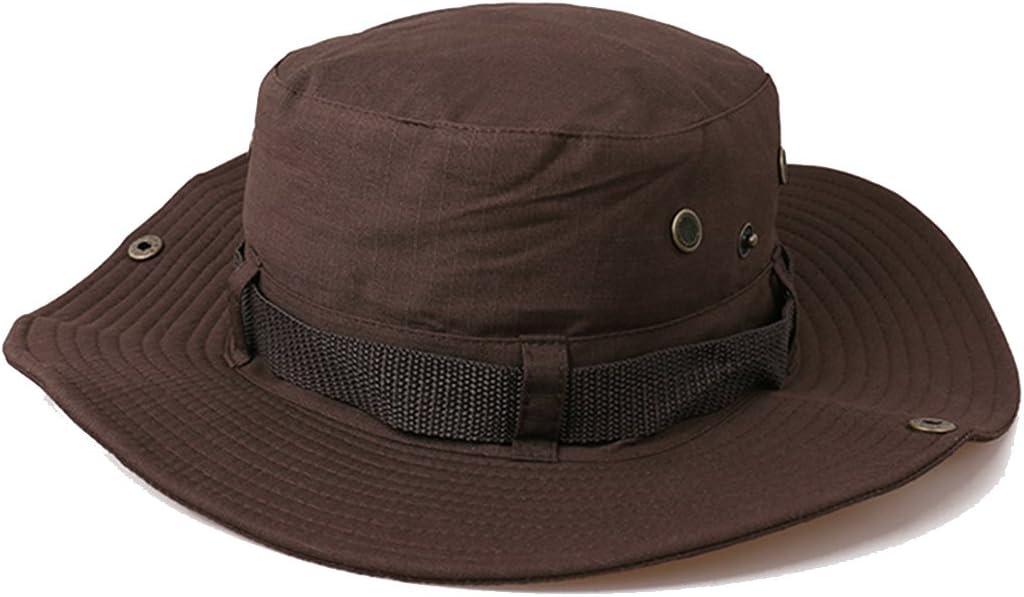 SUPERCB Man Floppy Beach Sun Hat Bucket Fishing Outdoor Wide Brim Hiking Cap Boonie