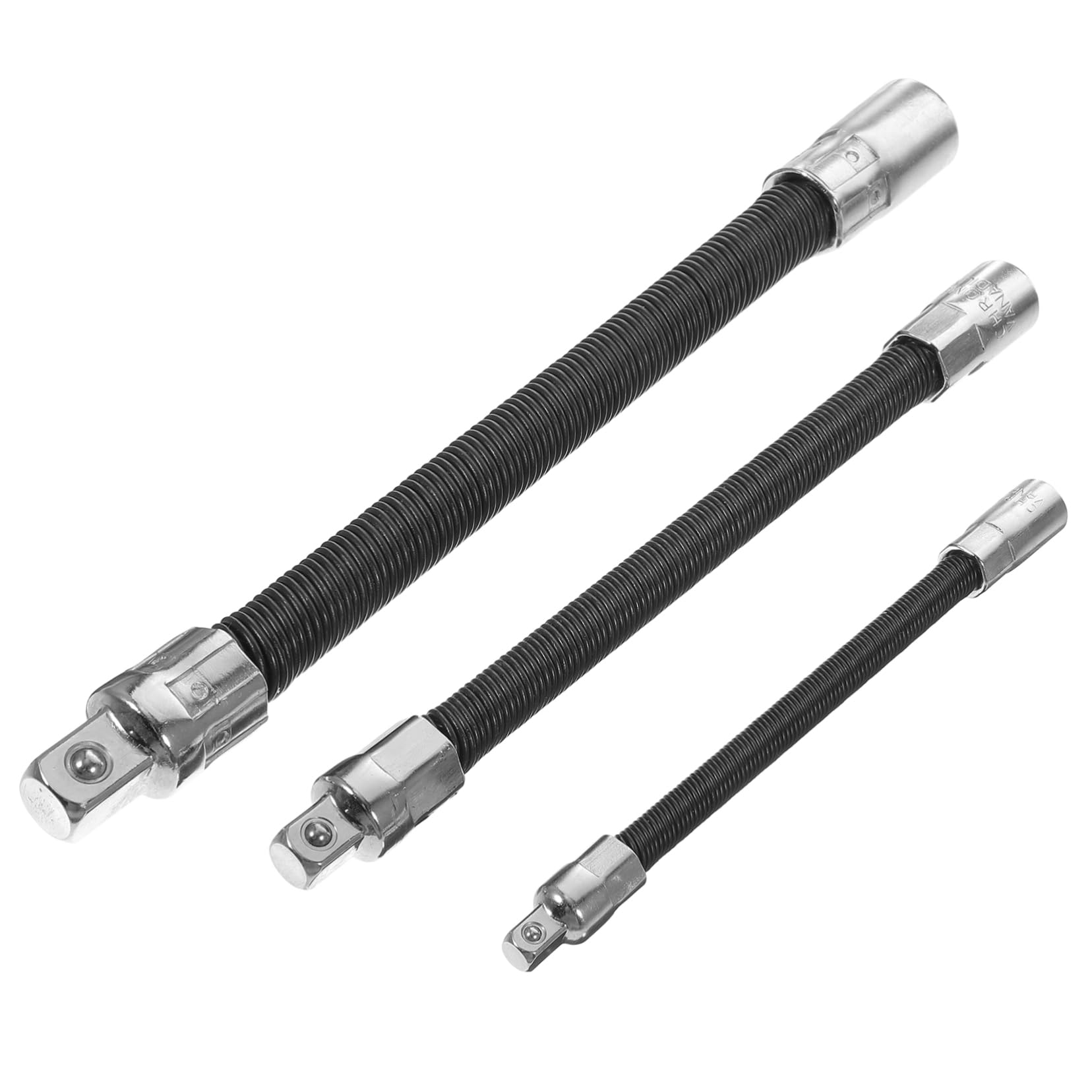 LIFKOME 1Set Wrench Extender Bar Flexible Socket Extension Tool for Ratchet Drive Heavy Duty Spring for Automotive Home Maintenance Construction Use