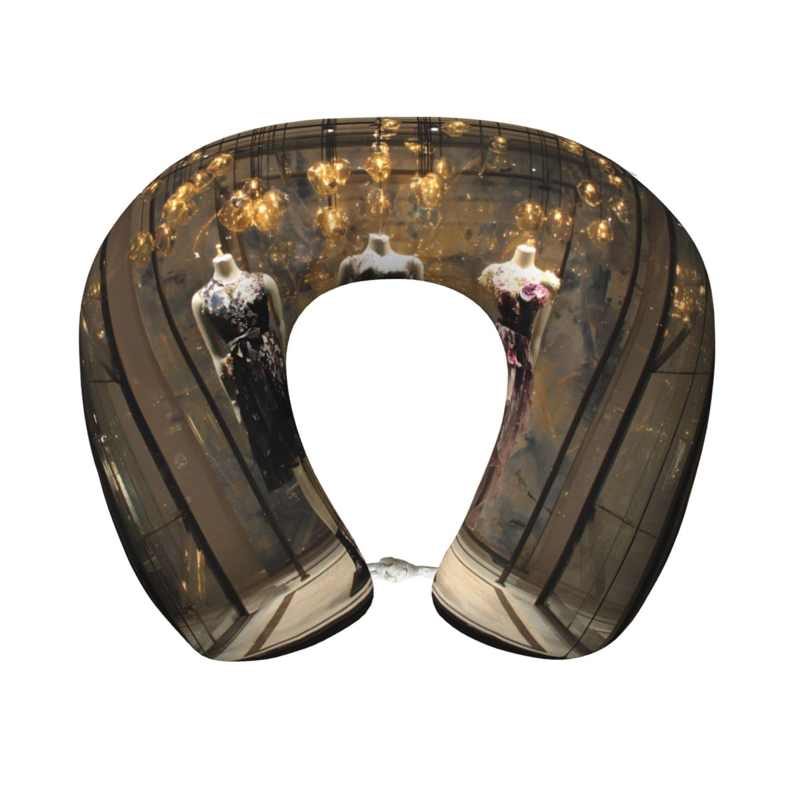 BOAIHH Exquisite Skirt Memory Foam Travel Pillow for Soft Comfort Fits Snugly for Naps Office, and Airplane Use
