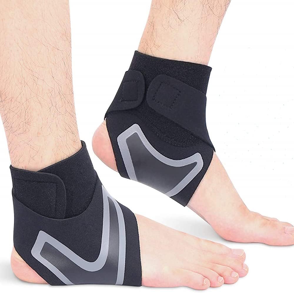 Potency 1Pair Ankle Support Breathable Neoprene Compression Ankle Brace-XL for Men and Women, Elastic Sprain Foot Sleeve for Sports Protect, Arthritis, Plantar Fasciitis, Achilles tendonitis, Recovery