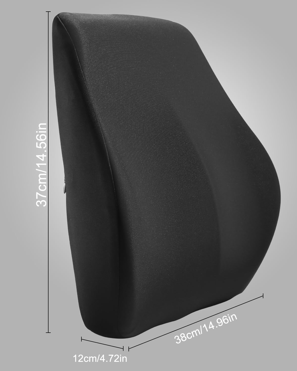 jutyum Cuscino lombare per auto, supporto lombare per auto, in memory foam, cuscino lombare ergonomico, per alleviare la schiena per sedili auto, sedia da ufficio, sedia a rotelle