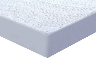 SHEZ Terry Towel Waterproof Mattress protector, Mattress Topper, 30CM Mattress protector, Fitted Sheet, Anti-Allergy, Anti-Bed bugs, Anti-Dust Mites, Breathable, Noiseless, Floral Design (4 FOOT)