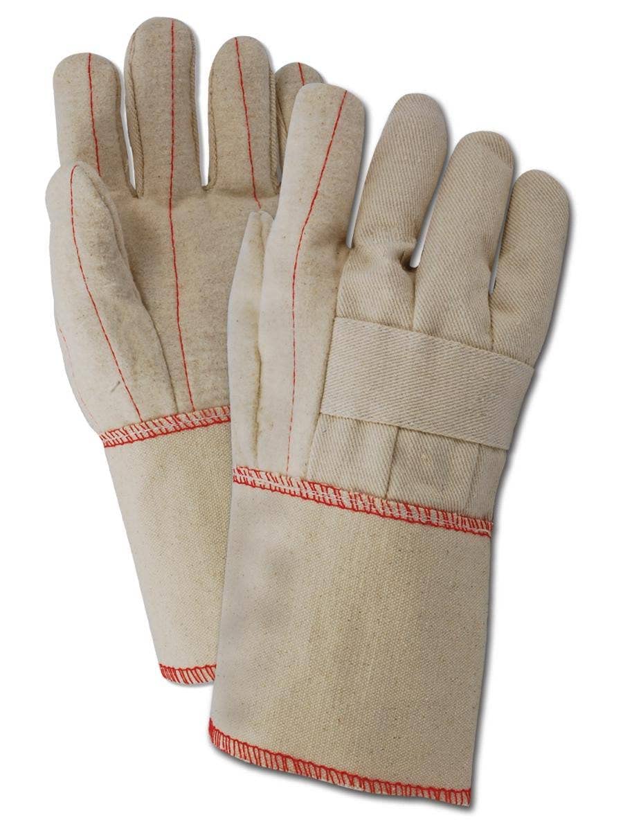 Magid 97KGT Heater Beater 97KBT 24 oz Cotton Canvas Hot Mill Gloves Standard Natural One Dozen