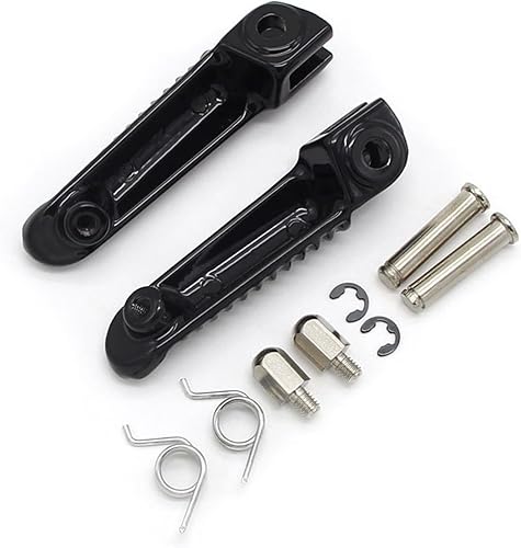 LIUSHUAIRIYONGPIN - Reposapiés delantero compatible con Yamaha YZF R125 R25 R3 MT125 MT25 MT03 MT09 FZ09 MT10 MT07 FZ6 XJ6 Pedal de reposapiés de