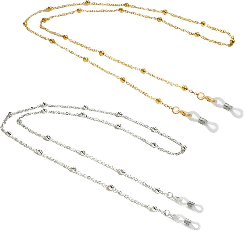 Eyeglass Chains for Women, Premium Beaded Eyeglass Necklace Chain Cord, Eye Glasses String Holder