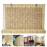 ◆ Persianas enrollables Hechas de caña natural, textura única, no se pueden copiar, no solo se ven muy bien, también brindan un ambiente natural y fresco a su familia