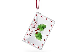 Swarovski's Festive Letter to Santa Hanging Christmas Ornament