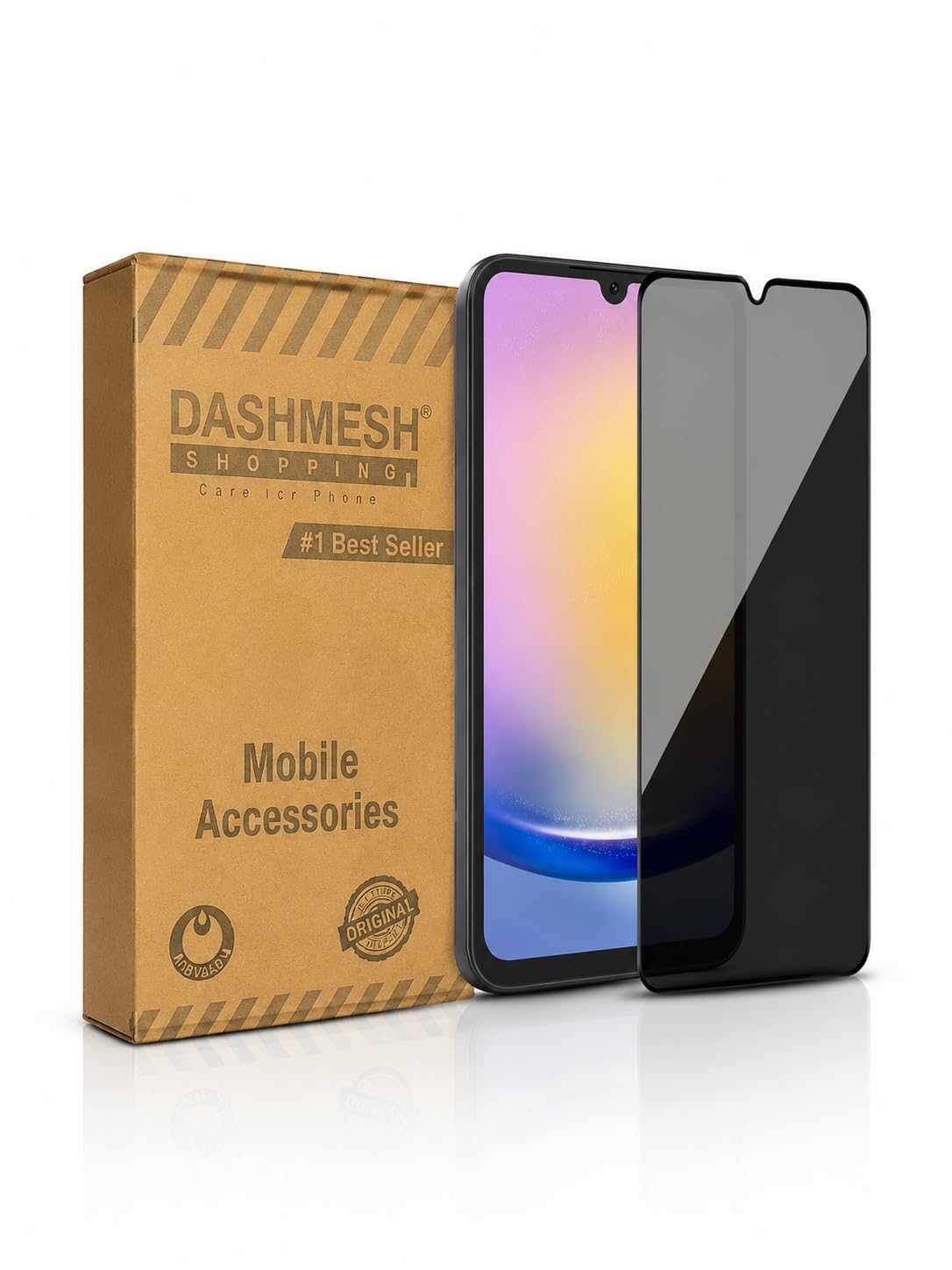 Dashmesh Shopping Privacy Tempered Glass For Samsung Galaxy A15 5G - Image 1