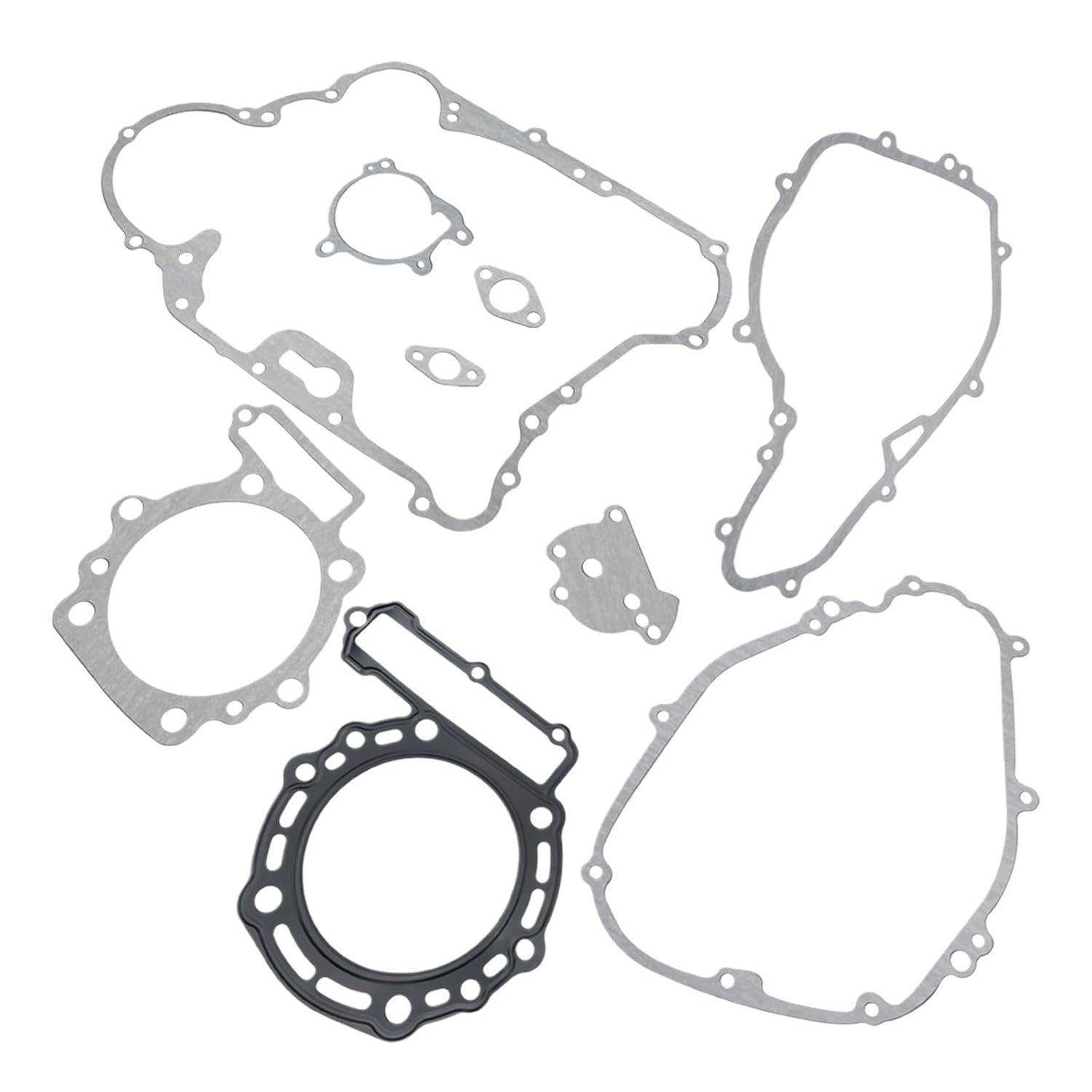 Motorcycle Engine Cylinder Crankcase Clutch Cover Gasket Kits Set Compatible with Kawasaki KLR650 KL 650 1987-2010(Generator Case Gaske)