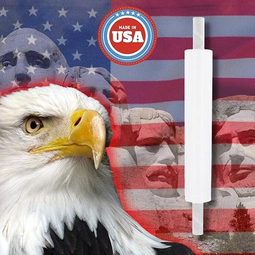 Vista 17 de PSBM - Rollo de película elástica roja con asas de núcleo extendido, 1 paquete, 20 pulgadas x 1000 pies, calibre 80, rollos de película elástica a