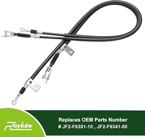 Miniatura 2 de Roykaw Juego de cables de freno para carrito de golf compatible con Yamaha G8G14G16G19 a gas y modelos eléctricos, lado del conductor y del