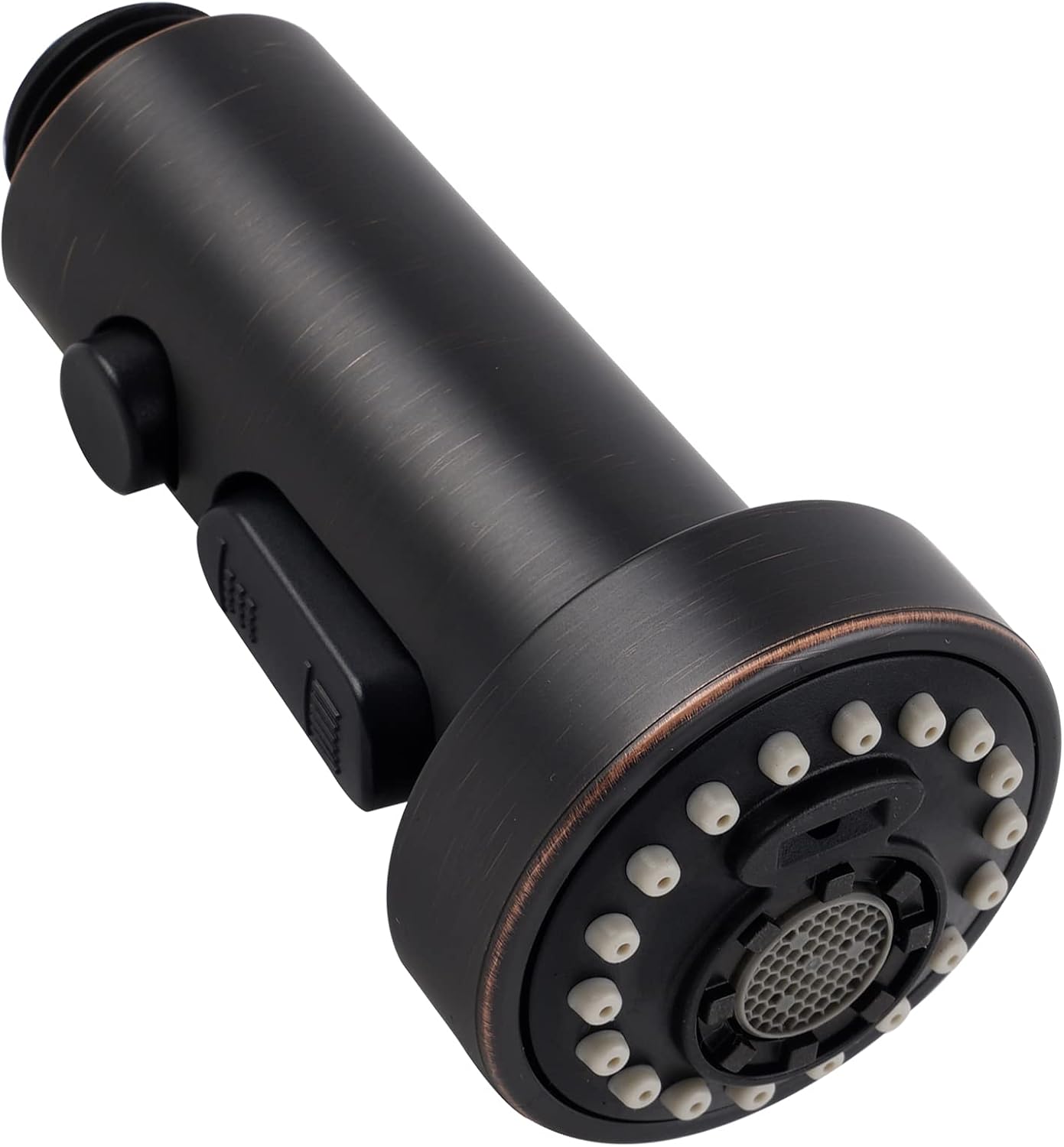 Universal Kitchen Pull Down Spray Head, 3 Function Kitchen Sink Faucet Sprayer Compatible with Moen Delta Faucet, Kitchen Sink Faucet Head Replacement Parts, 15 Adapters, Oil Rubbed Bronze