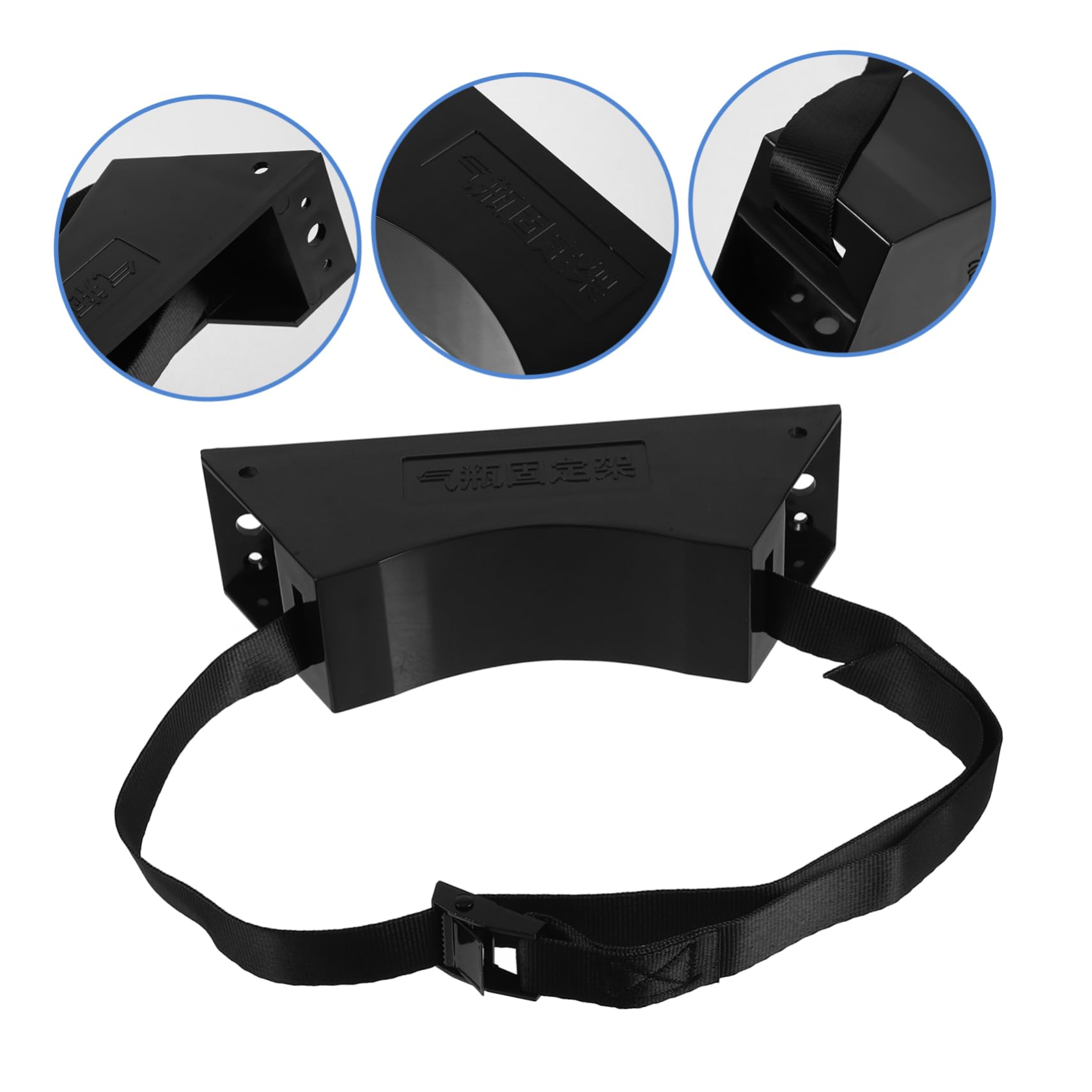 CATIEBYE 40l Gas Cylinder Bracket Safety Strap Plastic Construction Easy Installation for Oxygen Tanks