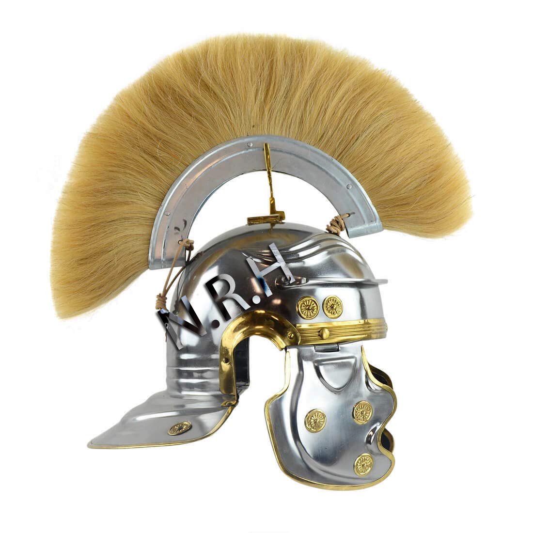 Casco náutico réplica romano imperial Galic/Centurion, plata, unisex, adulto, 1981431031