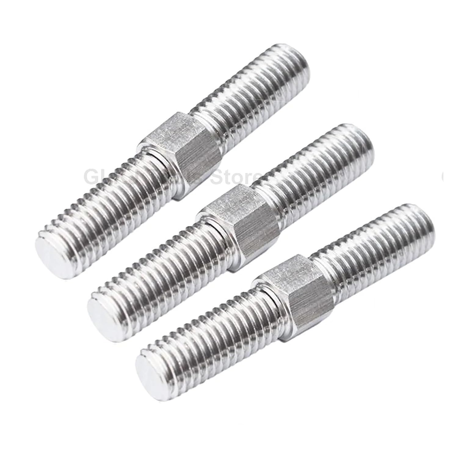 Double Ended Stud Screws Threaded Rod,M16 Left and Right Thread End 304 Stainless Steel Bolts Tooth Stick Dual Head Bar(M16x140mm)